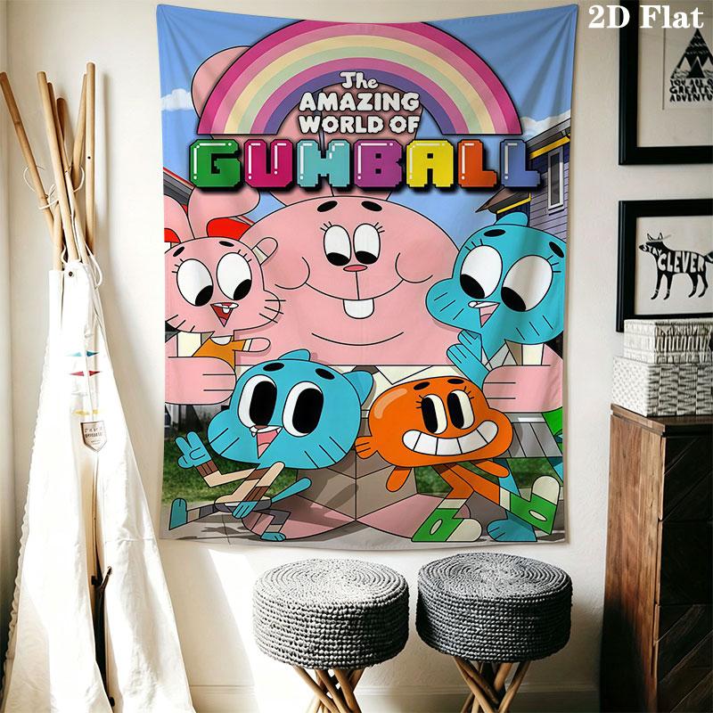 Gumball Wall Hanging Printed Fabric Blanket Decorative Tapestries for Bedroom Living Room Home Decor