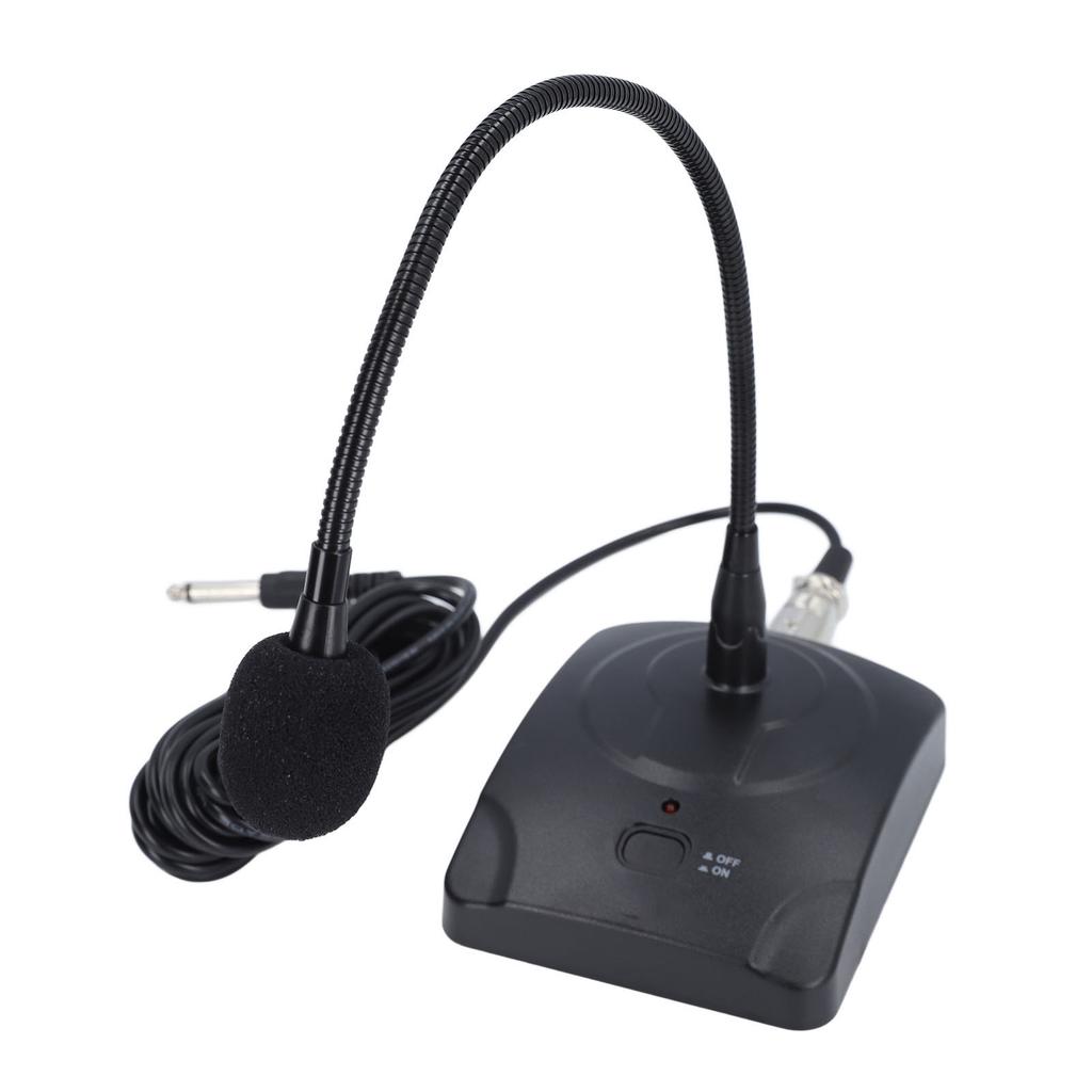 Goose Neck Microphone with XLR Jack 360 Degree Hose Desktop Condenser Cardioid Mic for Conference