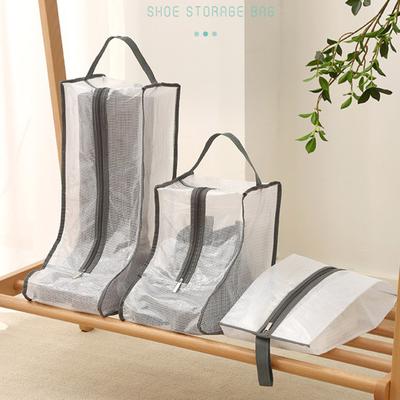 Schuhbeutel mit Griff Reißverschluss Wasserabweisend Staubdicht Reisetasche Hausschuhe Stiefel