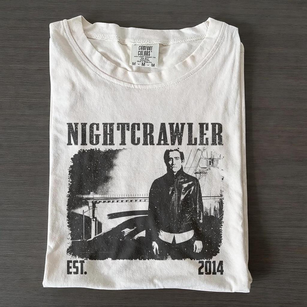 Nightcrawler Movie T shirt, Comfort Colors Vintage Style Thriller Film