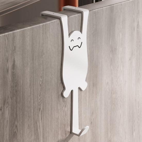 Behind The Door Hook No Drill Hooks Easy Hanging Waterproof Hook for Bathroom Kitchen Bedroom Balcony