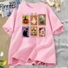 Retro Halloween Cat Ghost T Shirt Girly Halloween Fall Spooky Season Tshirt Pumpkin Spooky Mama Tshirt Casual Short Sleeve