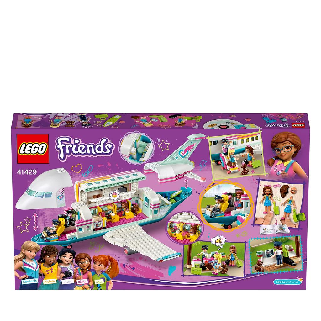 LEGO Friends Happy Plane Playset, Summer Vacation Toy for Ages 7 and Up, 41429