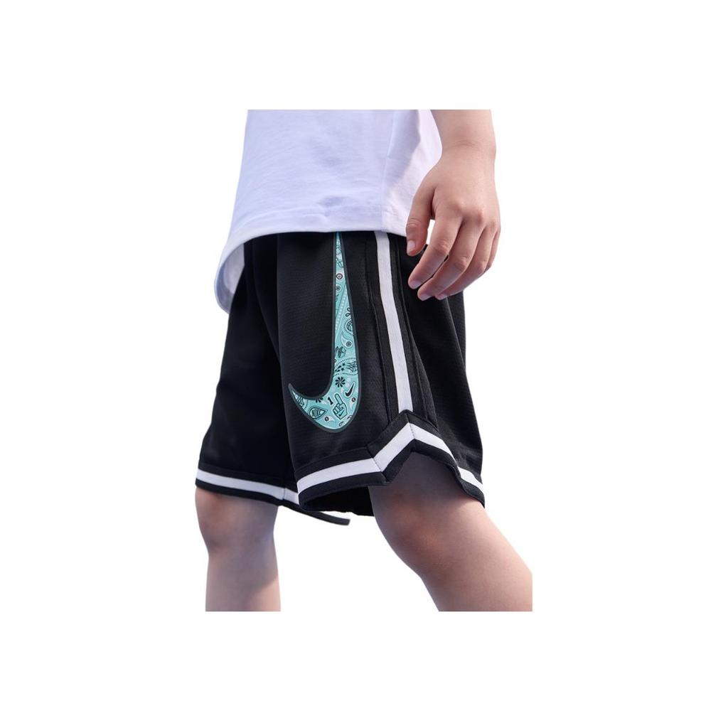 Nike Elastic Logo Print Knitted Shorts Kids shorts Black HM9266-010