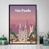 Vintage Retro Travel City Map Canvas Wall Art  Berlin Singapore Hong Kong  Classic Posters for Home Living Room Decor