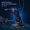 Male Anal Plug Thrusting Vibrator with Penis Ring Butt Plug Sex Toys for Men Prostate Massage Soft Silicone Rechargeable Insert Masturbator Waterproof