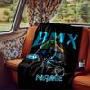 Bmx Rider Graphic Blanketcustomize Your Name Lightweight Comfortable And Stylish Blanket For Travel Bed Home Chair Office Sofa And Camping All Season