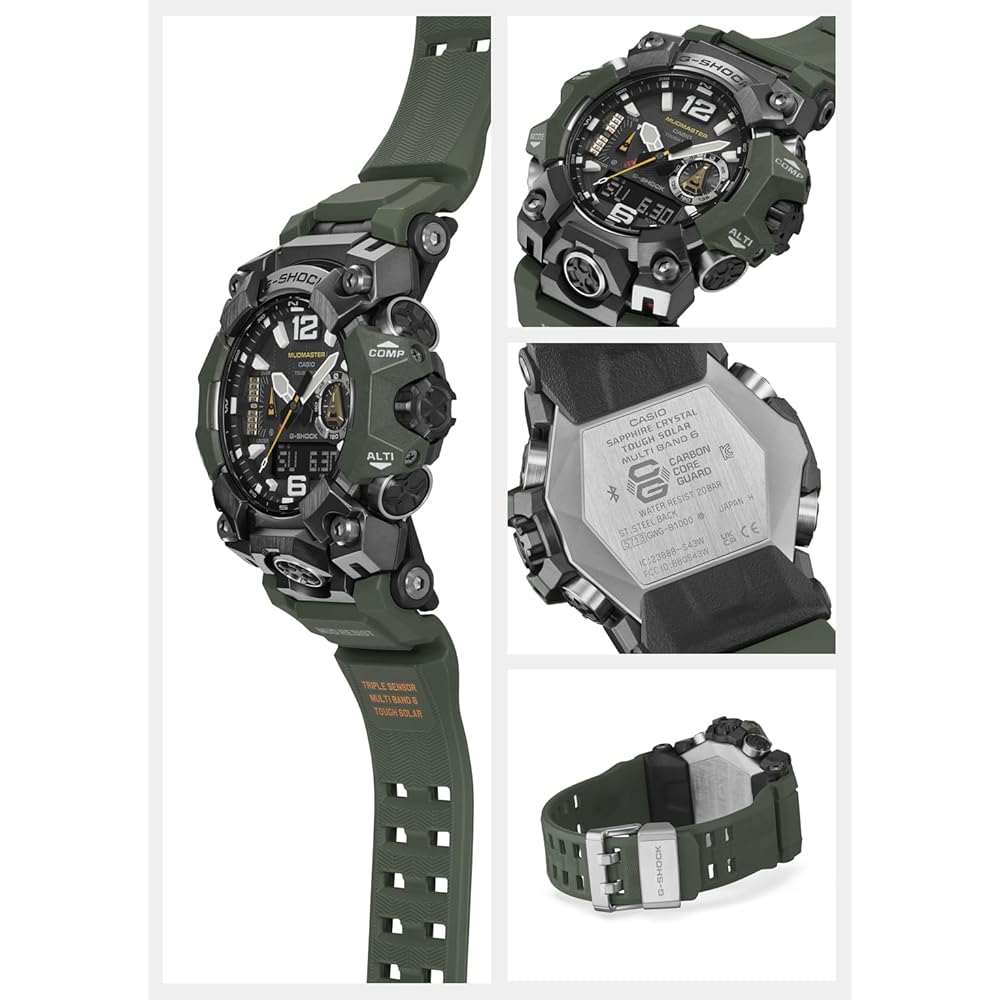 Casio G-Shock GWG-B1000-3AJF Men's Watch Green Color Durable Design Waterproof