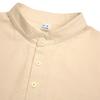 Loose Men's Linen Long Sleeve Shirt Casual Stand Collar Top Color Men's Casual Shirt Comfortable Breathable Summer Wear