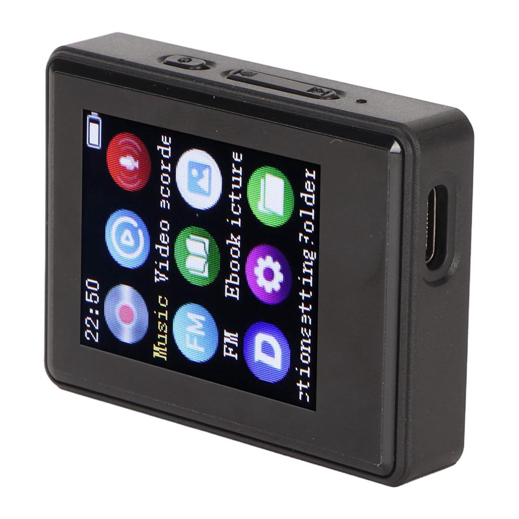 MP3 Player Bluetooth 5.0 1.77 Inch Screen HiFi Recording Electric Book Photo Portable MP3 MP4
