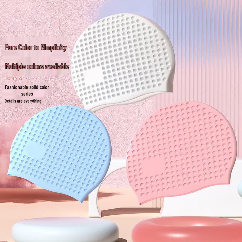 Nuoyu Unisex Silicone Swim Cap for Adults