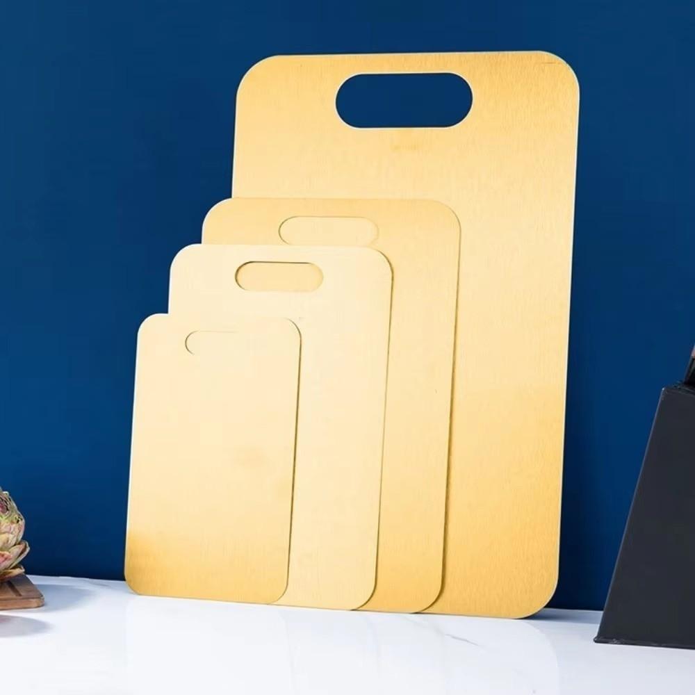 Thickened Cutting Board Double Sided Chopping Plate Stainless Steel Chopping Board  Cut Fruits