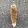 Huge Fluffy Faux Fur Fox Tail Keychain Bag Charms Therian Tail Fox Tail Keychain Fur Pendant Key Chain Plush Pendant Gift For