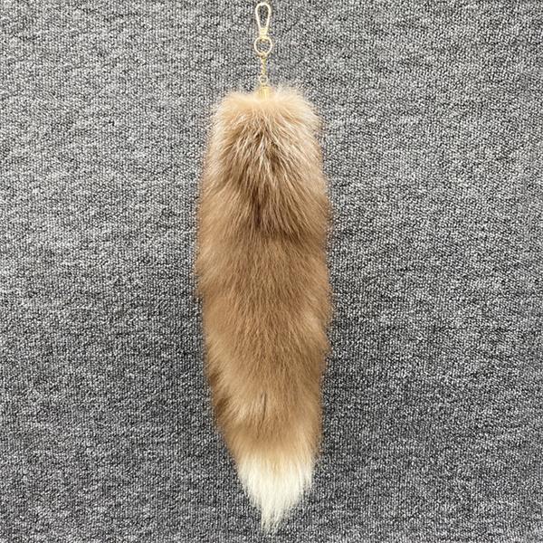 Huge Fluffy Faux Fur Fox Tail Keychain Bag Charms Therian Tail Fox Tail Keychain Fur Pendant Key Chain Plush Pendant Gift For