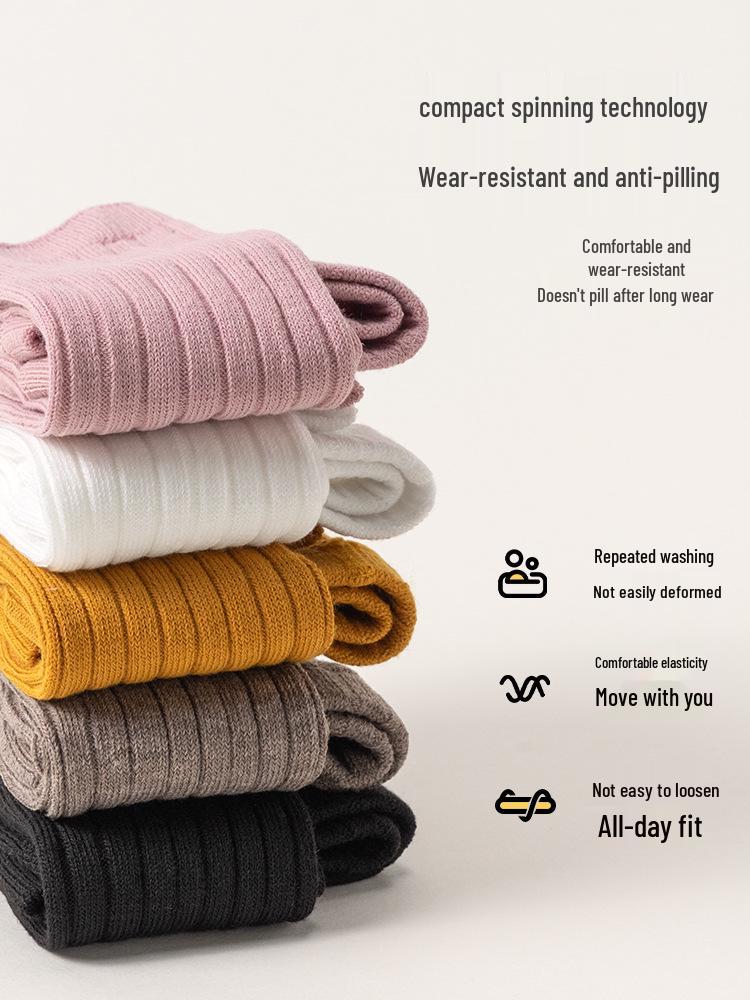 Girls’ Elastic Korean-Style Casual Leggings for Spring and Autumn