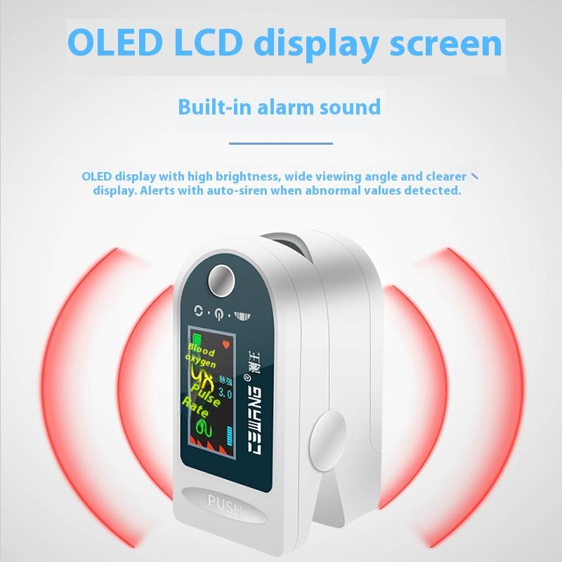 Blood Oxygen Meter Household Finger Clip Medical Intelligent Detection Blood Oxygen Concentration Saturation Detector