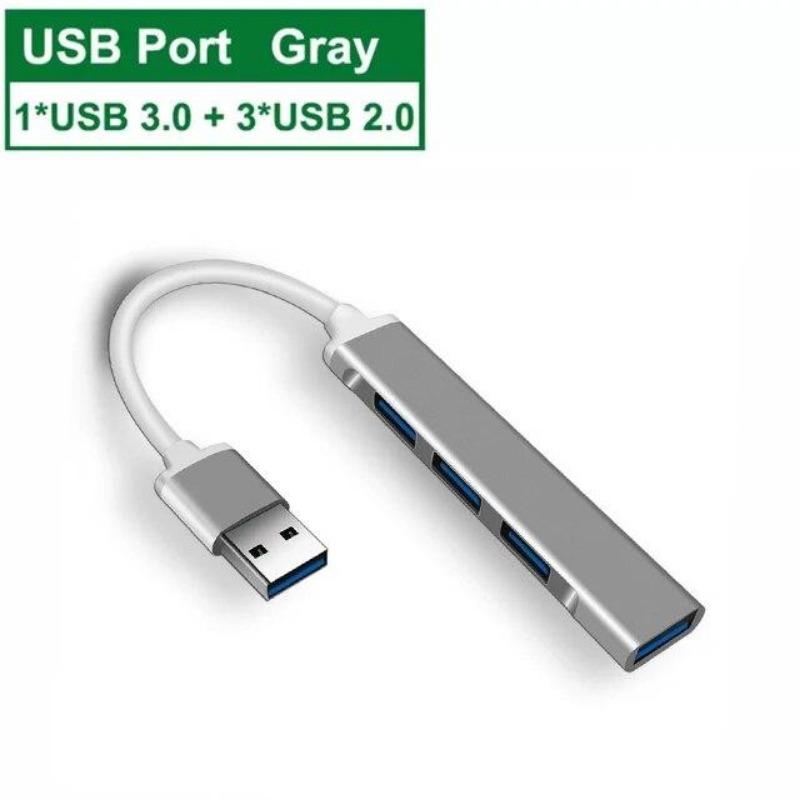 

Концентратор USB 3.0 4 в 1, 4-портовый мульти-сплиттер-адаптер с функцией USB2.0 USB3.0 OTG, концентратор типа C, аксессуары для портативных компьютеров, для клавиатуры U-диска 6