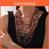 Multilayer Necklace With Acrylic Beads For Women Winter