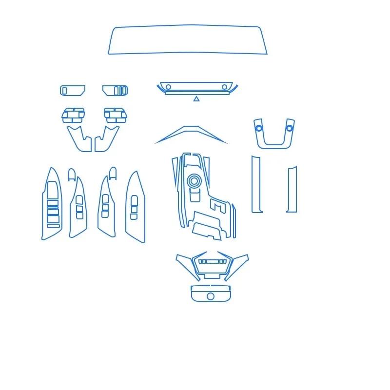Car Accessories Dashboard Multimedia Navigation Transparent Anti-Scratch Protection Film Modification For Kia K8 -2024