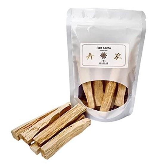 Juicy Spicy Palo Santo Stick Peru Origin Certified 8 Pieces Incense Smudge Sticks Pack - Sustainably Sourced from