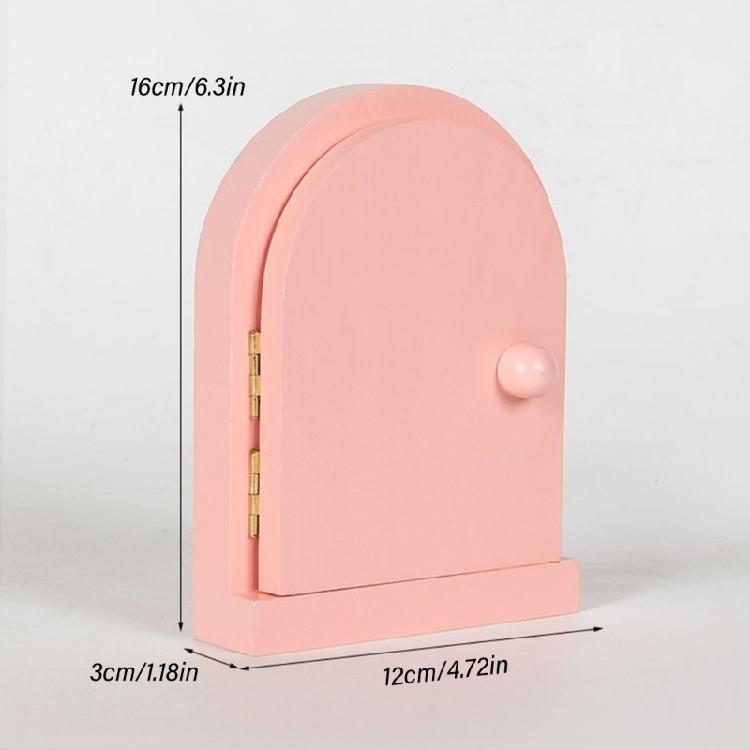 Enchanting Cute Door Shape Wall Outlet Guard Baby and Pet Safe Self Adhesive Light Switches Shield Wood Cover Plate