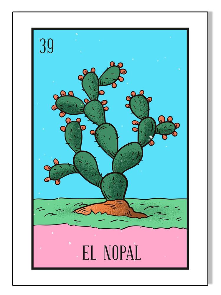 Abstraktní mexická loterie kreslený plakátový tisk plátno malba papoušek srdce severské nástěnné umění pro obývací pokoj domácí dekorace