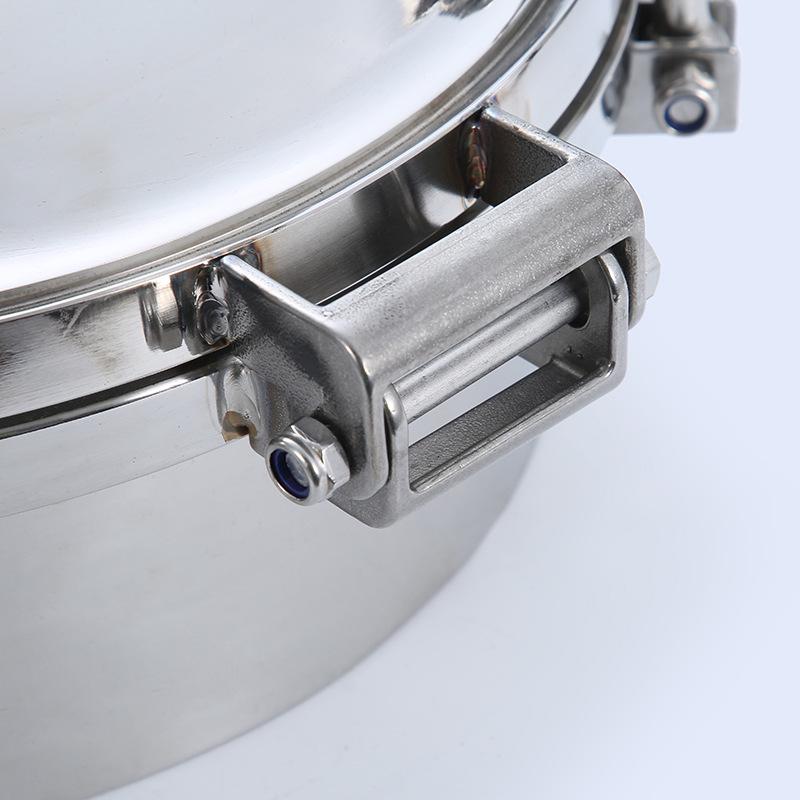 304 Stainless Steel Quick-Opening Manhole Cover with Lifting Lug and Atmospheric Seal