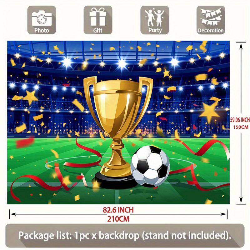 Football celebration party banner - Suitable for birthday parties and also great for decorating the walls during holidays.