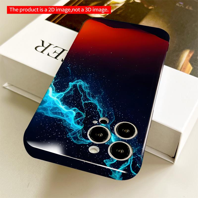 2DFlat Cosmic Nebula Over Desert Silhouette All inclusive film hard iPhone case, compatible with iPhone 18 Pro Max 17 16 15 14 13 12 11