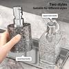Square/Round Liquid Soap Dispenser Plastic Push Bottle Leak-proof Design Kitchen Bathroom General Purpose