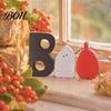 Decorative Tray Landscaping 3 Pcs Halloween Indoor Table Decoration, Cute Ghost Wooden Sign with Jute Rope, Rustic Ornaments Farmhouse BOO Block