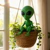 Mini Alien Ornament Sci-fi Alien Figur Lustige Sitzende Alien Statue Pflanzgefäß Dekoration für Garten Zuhause Schreibtischdeko Geschenk für Alien-Liebhaber