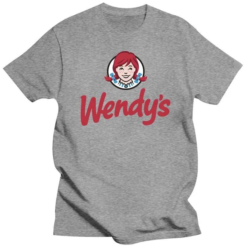 Wendys Fast Food Restaurant Logo Men'S T Shirt Fast Food Logo Men'S Restaurant Wendys O Neck T-shirts Summer Tshirt