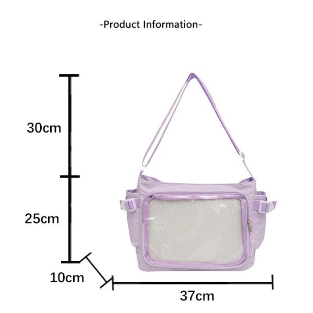 Luxury Designer Transparent Ita Bag Large Capacity College Style Tote Bag Canvas Shoulder Bag Women
