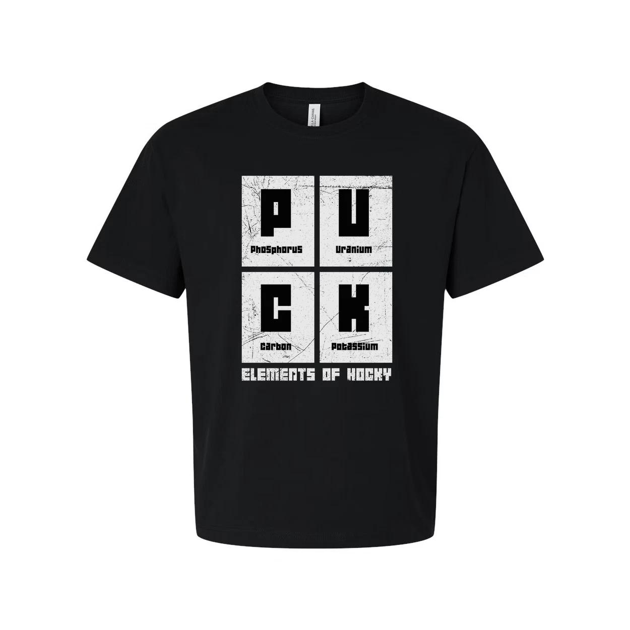 

Unisex Science Themed Graphic Tee With Phosphorus Uranium Carbon Potassium Eleme S