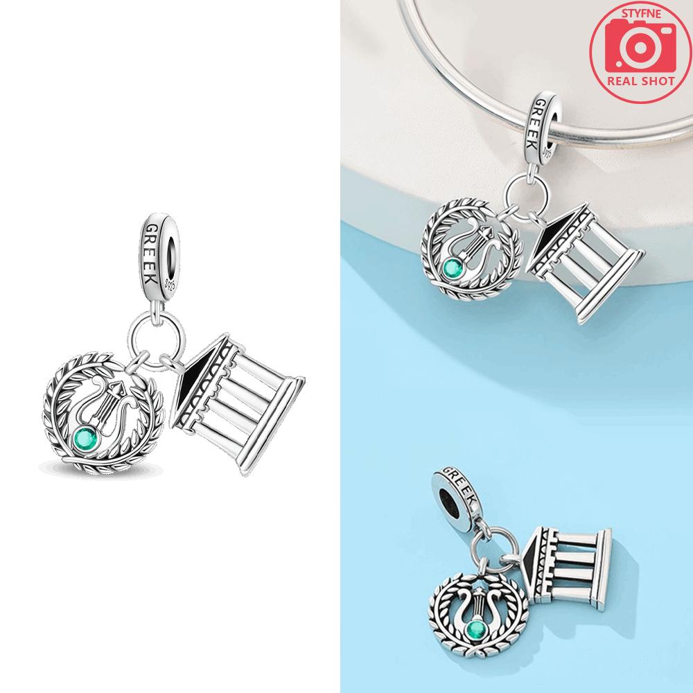 

Оригинальный медно-фиолетовый кулон Набор «Голландская ветряная мельница» Три штуки Лондонский Биг-Бен Греческий храм Бусины Подходит для браслета Ювелирные изделия Женские