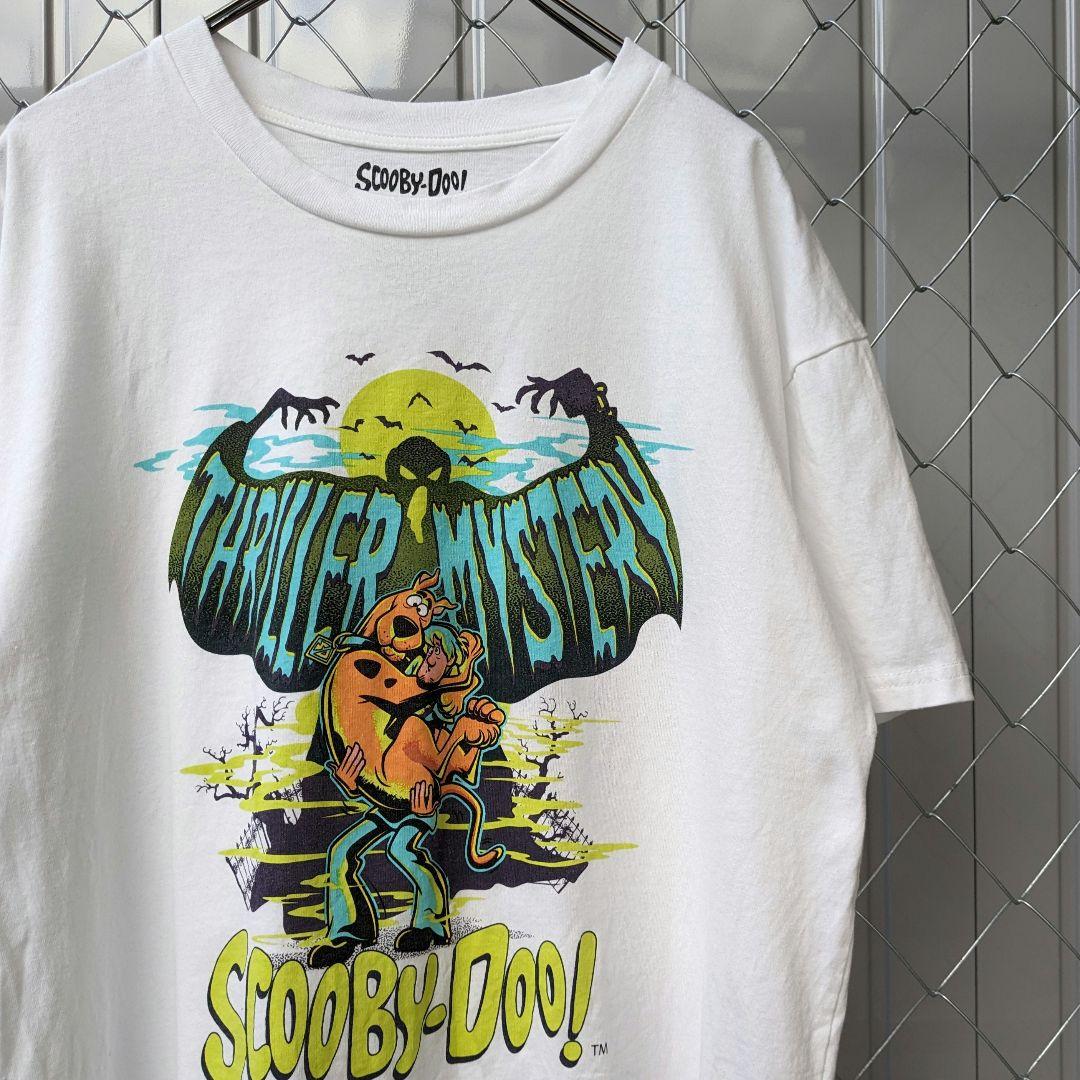 

[Б/У] Футболка с мультяшным Скуби-Ду, принт с животным догом, ретро, белая