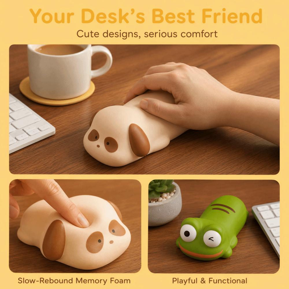AntiSlip Wrist Rest Mouse Pad Soft Comfortable Decompression Mouse Pad  Desktop Computer