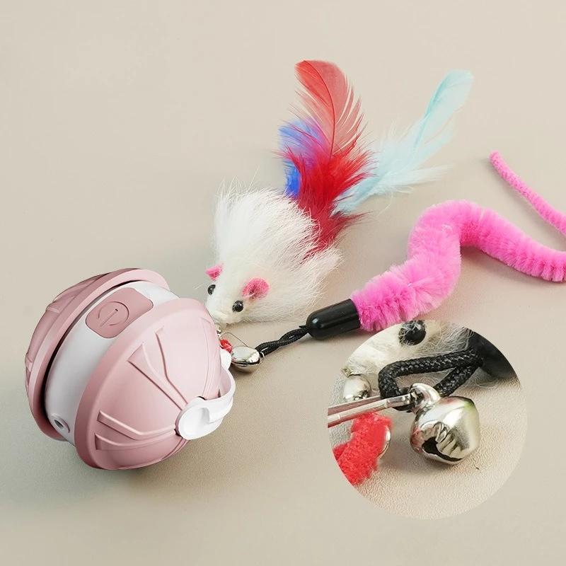 1PC Smart Electric Cat Toy Ball Interactive Self Rolling Laser Ball for Kitten Indoor Play Automatic Pet Toy Durable Design