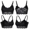 1 PZ Nuovo Gilet in Pizzo Taglie Forti da Donna Reggiseno Senza Ferretto Lingerie Intimo Sexy Canottiera