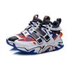 Li Ning Vintage Basketball Shoes Men's High top Blue White Orange AGBP083-8