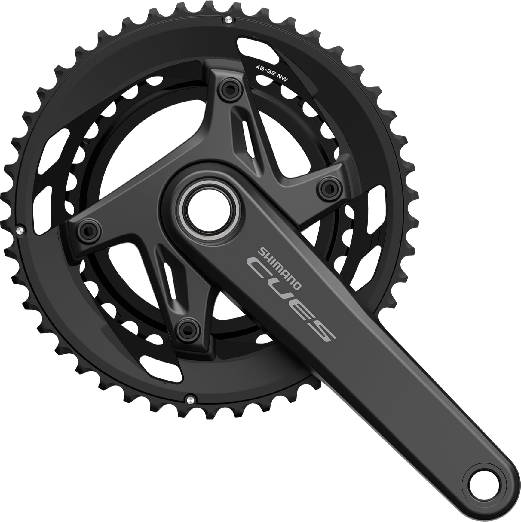 

Shimano CUES Crankset HOLLOWTECH2 CL47mm 175mm 46x32T No CG Series Color EFCU60402EX62 FC-U6040-2 LG9/10S серый