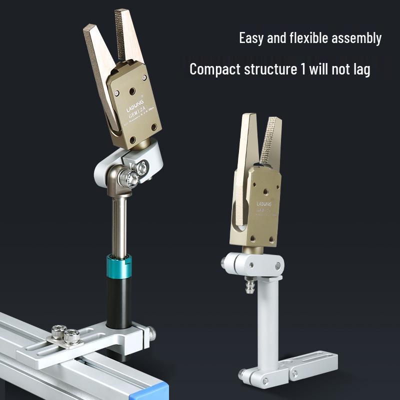Mini Pneumatic Two-Finger Robotic Gripper Claw GE0812 Portable