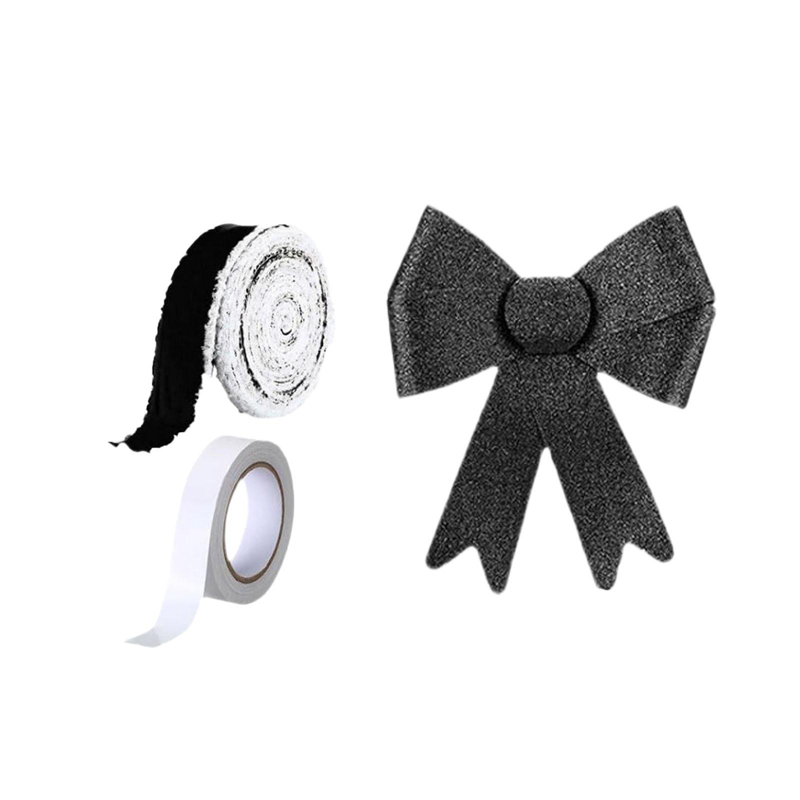 

Christmas Cabinet Bows For Christmas Tree Wreath Holiday Door Ribbon Party Decoration One Size чёрный