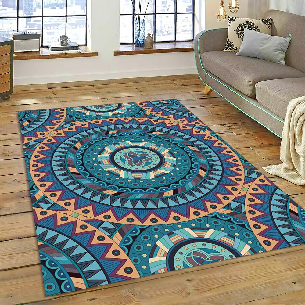 Bohemia Meditation Mandala Natur Yoga Blume Teppich Teppich für Zuhause Wohnzimmer Schlafzimmer Sofa Fußmatte Dekor, Bereich Teppich rutschfeste Matte