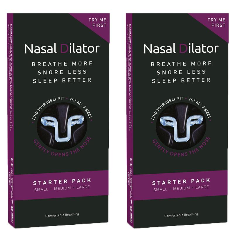 Hållbar och säker 3 storlekar Snarkstoppare Silikon Elastiskt Näsklämma Anti-Snarkningstillbehör Nasdilatator för Bättre Sömn & Förbättrat Luftflöde