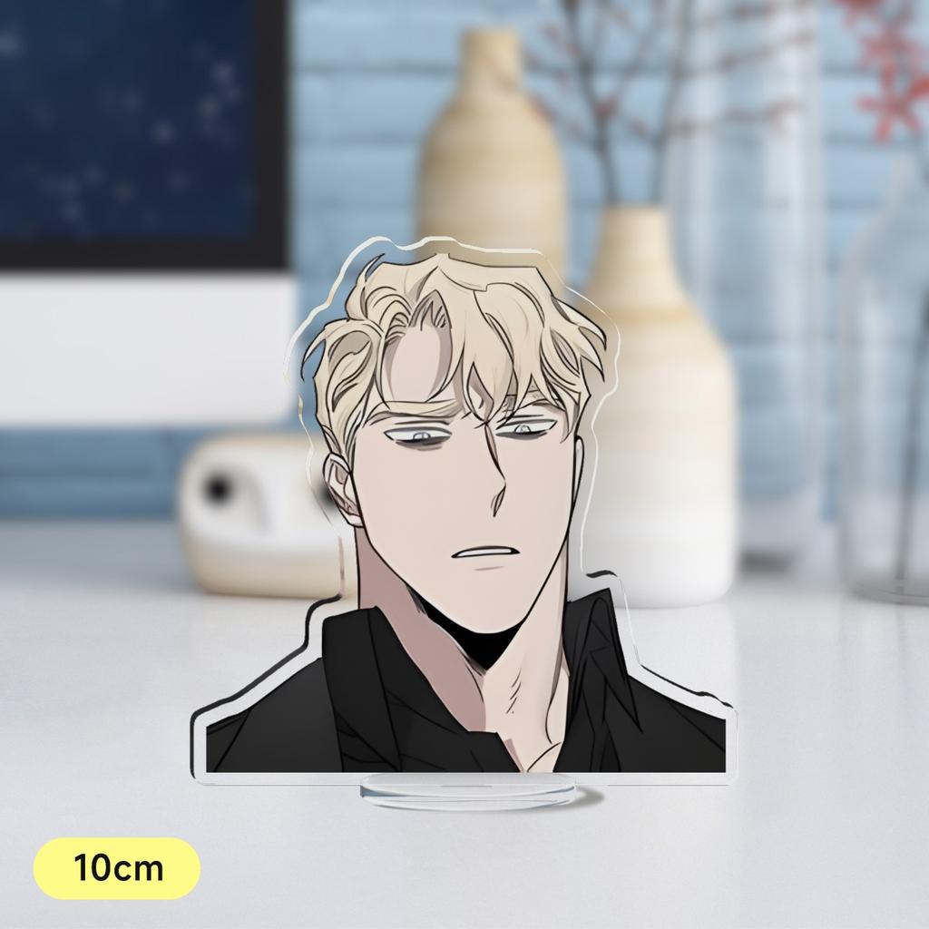 Hot Korean Cartoon BL Manga Anime Roses and Champagne Acrylic Stand Figure Standing Desktop Display Fans Collection Jewelry Gift