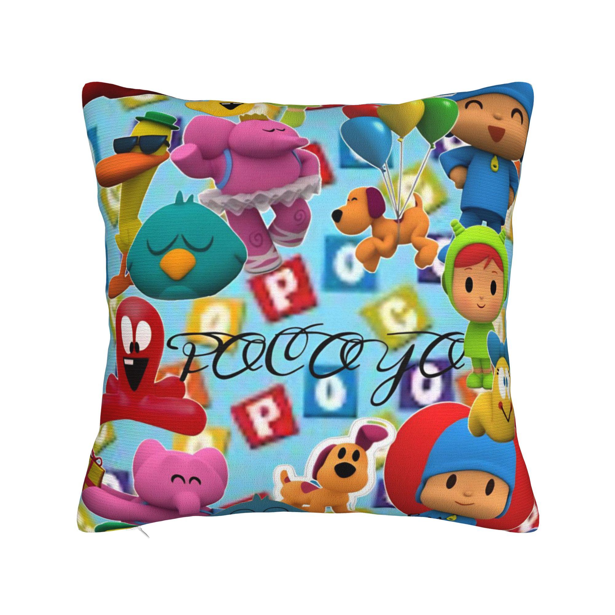 Decorative Pillow Covers Pocoyoes Cartoon Comdy Merch Home  Pillow Case Cover Zippered Multi-Size 12x12Inch