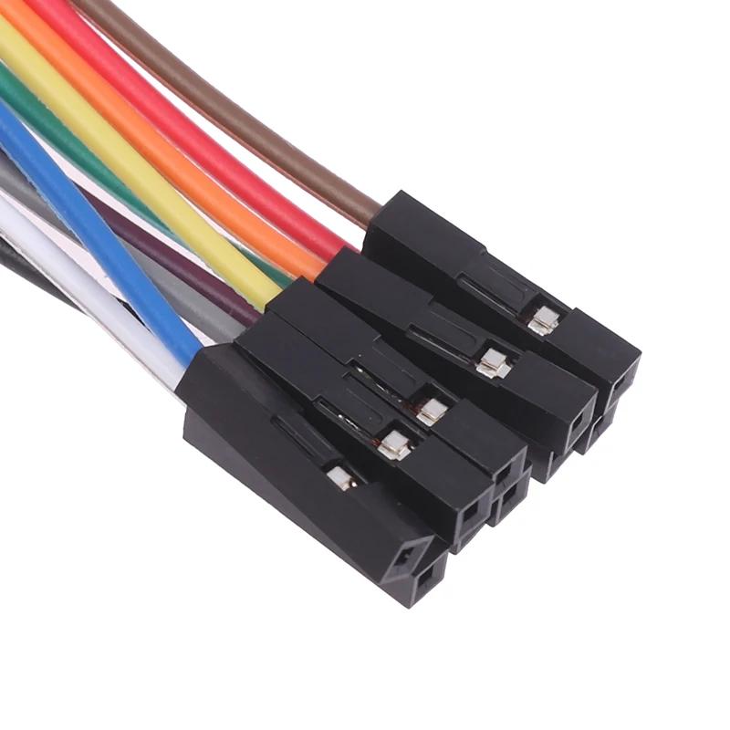 20CM Test Hook Clip Logic Analyzer Cable Gripper Probe Test Clamp Kit For Chips Pins Connecting Testing