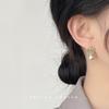 Spring Fashion Sweet Silver Needle Enamel Drop Glaze Hand Painted Cotton Pearl Earrings Earrings